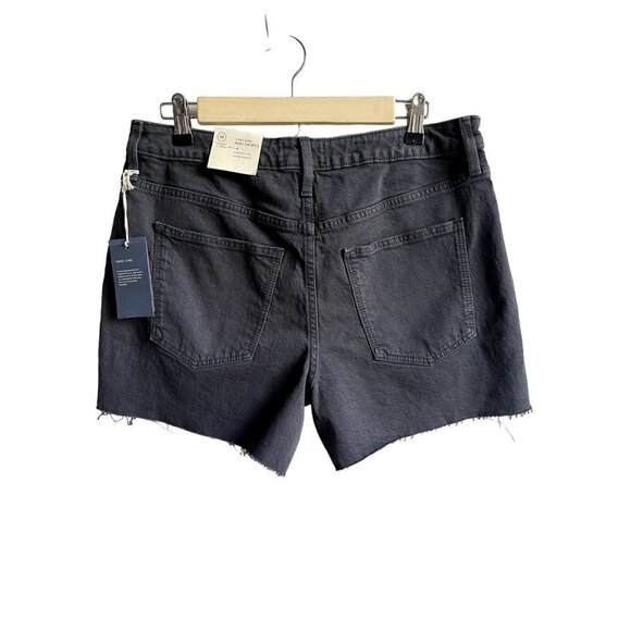 New! Universal Thread Washed Black Charcoal Midi Shorts 4" Inseam Size 10 Vintag - Picture 4 of 5